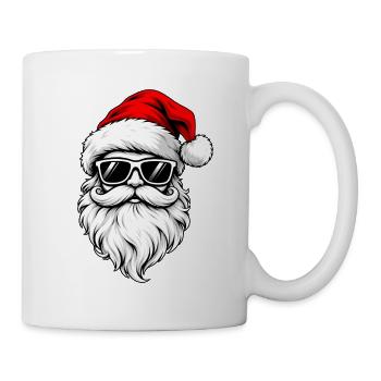 Cooler Weihnachtsmann mit Sonnenbrille - Tasse - Weiß - Rechts