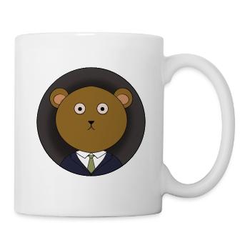 Müder Bär - Tasse - Weiß - Rechts