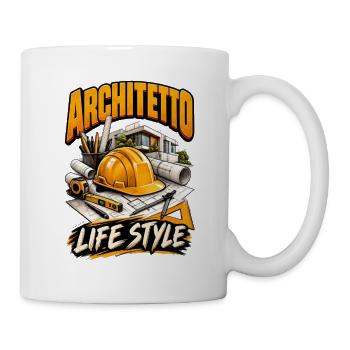 Architekten-Lebensstilprojekte - Tasse - Weiß - Rechts