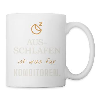 Aus-Schlafen für Konditoreien - Tasse - Weiß - Rechts