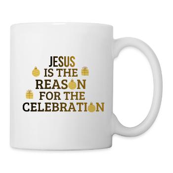 Weihnachtsfeier - Tasse - Weiß - Rechts