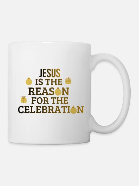Weihnachtsfeier - Tasse - Weiß