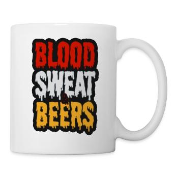 Blood Sweat & Beers – Bier und Leidenschaft - Tasse - Weiß - Rechts
