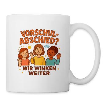 Kita Team Geschenk zum Vorschulabschied - Tasse - Weiß - Rechts