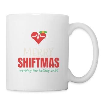 Fröhliche Shiftmas - Tasse - Weiß - Rechts