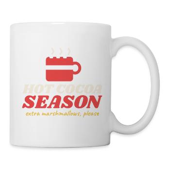 Heiße Kakao-Saison - Tasse - Weiß - Rechts