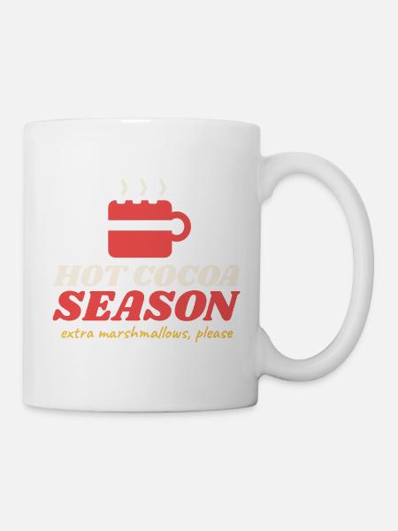 Heiße Kakao-Saison - Tasse - Weiß
