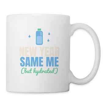Neujahr, ich bin wieder (aber genug hydriert) - Tasse - Weiß - Rechts