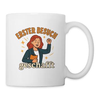 Referendariat Geschenk nach erstem Unterrichtsbesu - Tasse - Weiß - Rechts
