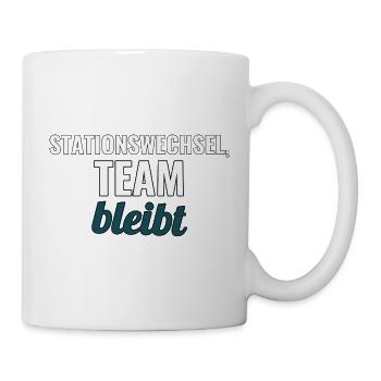 Abschiedsgeschenk fürs Pflegeteam beim Wechsel - Tasse - Weiß - Rechts