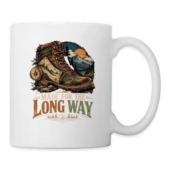 Für den langen Weg gemacht - Tasse - Weiß - Rechts