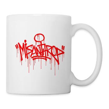 Misanthrop Fatcap Style red - Tasse - Weiß - Rechts