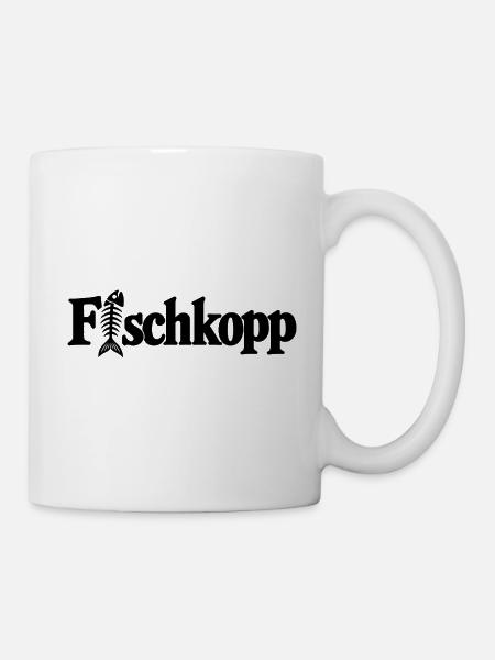 Fischkopp - Ostsee - Nordsee - Norddeutsch maritim - Tasse - Weiß