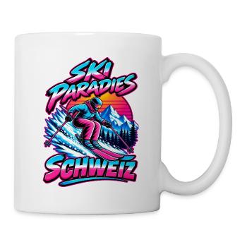 Ski Paradise Schweiz - Tasse - Weiß - Rechts