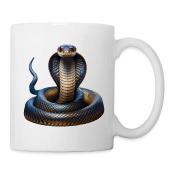 Schlange Indien - Tasse - Weiß - Rechts