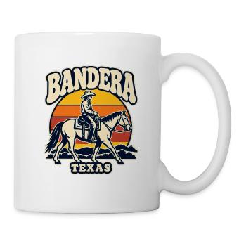 Bandera Ranch Cowboy Sunset - Tasse - Weiß - Rechts