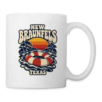 New Braunfels Fluss Sunset Lifebuoy - Tasse - Weiß - Rechts