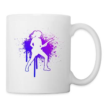 Geschenkidee für eine Gitarrenspielerin mit Guitar - Tasse - Weiß - Rechts