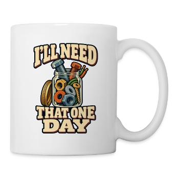 Ersatzteilbewahrer - Tasse - Weiß - Rechts
