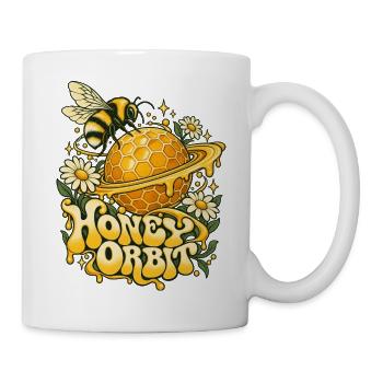 Honigplanet Biene Orbit - Tasse - Weiß - Rechts