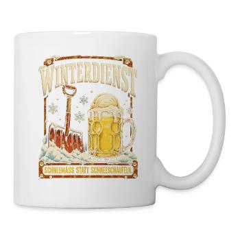 Winterdienst Schneemaß - Tasse - Weiß - Rechts