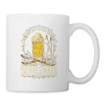 Mein Wintersport Schneemaß - Tasse - Weiß - Rechts