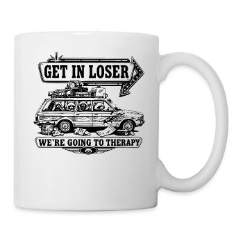 Get In Loser - Tasse - Weiß - Rechts