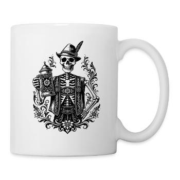 Bayerisches Skelett - Tasse - Weiß - Rechts