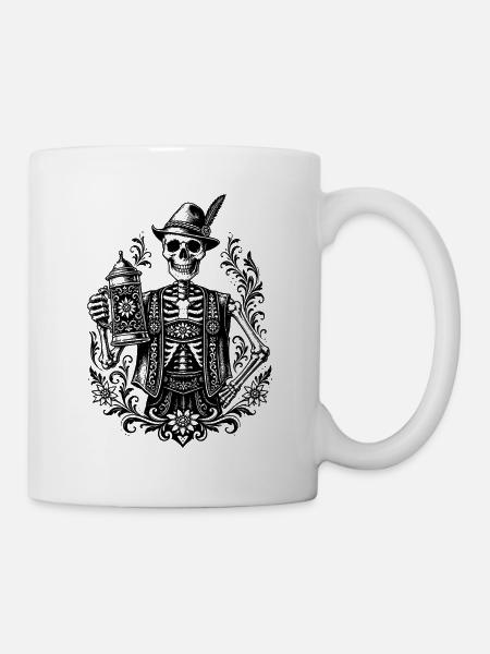 Bayerisches Skelett - Tasse - Weiß