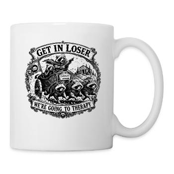 Get In Loser - Tasse - Weiß - Rechts