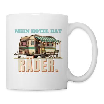 Wohnwagen - Hotel mit Rädern - Tasse - Weiß - Rechts