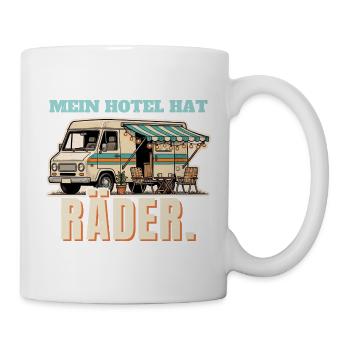 Campervan - Hotel mit Rädern - Tasse - Weiß - Rechts