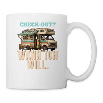 Wohnmobil - Check-out wann ich will - Tasse - Weiß - Rechts