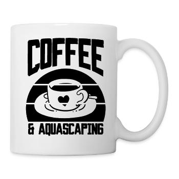 Coffee & Aquascaping - Tasse - Weiß - Rechts