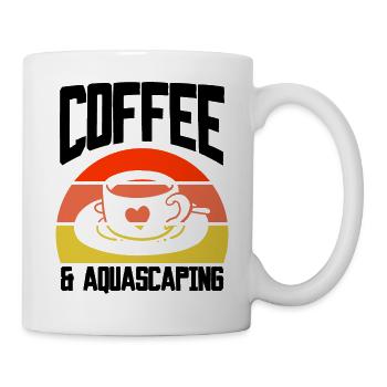 Kaffee Aquascaping Retro - Tasse - Weiß - Rechts