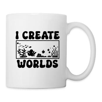 Aquascaping Spruch - Tasse - Weiß - Rechts
