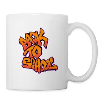 zurück in die Schule - Tasse - Weiß - Rechts