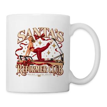 Weihnachts-Pilates-Reformer - Tasse - Weiß - Rechts