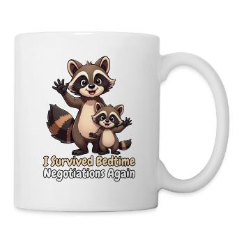 I Survived Bedtime Negotiations Again - Tasse - Weiß - Rechts