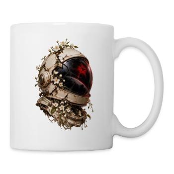Blumen-Astronautenhelm – Kosmische Renaissance - Tasse - Weiß - Rechts