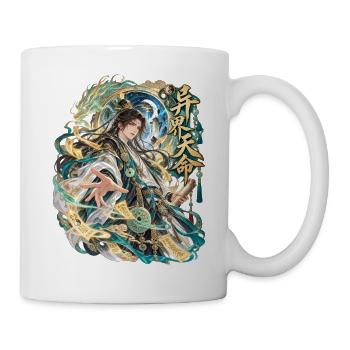 Schicksalsmeister in Jade-Robe - Tasse - Weiß - Rechts
