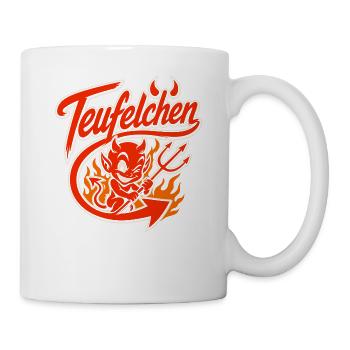 Teufel oder Engel Teufelchen - Tasse - Weiß - Rechts