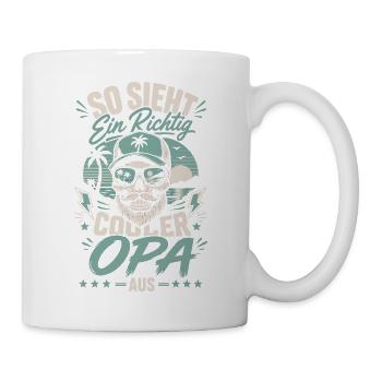 So sieht ein cooler Opa aus - Tasse - Weiß - Rechts