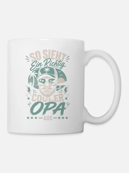 So sieht ein cooler Opa aus - Tasse - Weiß