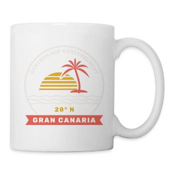 Winterflucht Gran Canaria - Tasse - Weiß - Rechts