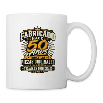 50 cumpleaños Original Fabricado Hace 50 Años Rega - Tasse - Weiß - Rechts
