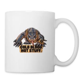 Komodowaran – Kaltblütig, heißes Zeug - Tasse - Weiß - Rechts