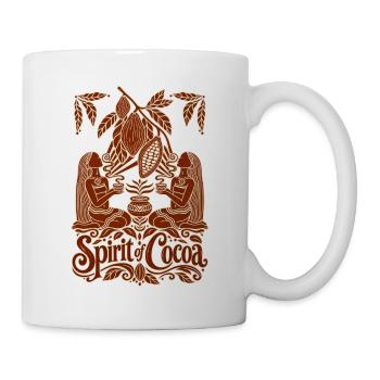 Spirit of Cocoa – Kakao Ritual & Boho Design - Tasse - Weiß - Rechts
