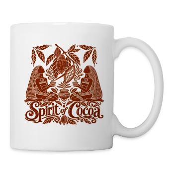 Spirit of Cocoa – Kakao Ritual & Boho Design - Tasse - Weiß - Rechts