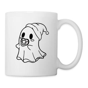 Baby-Geist-Halloween - Tasse - Weiß - Rechts